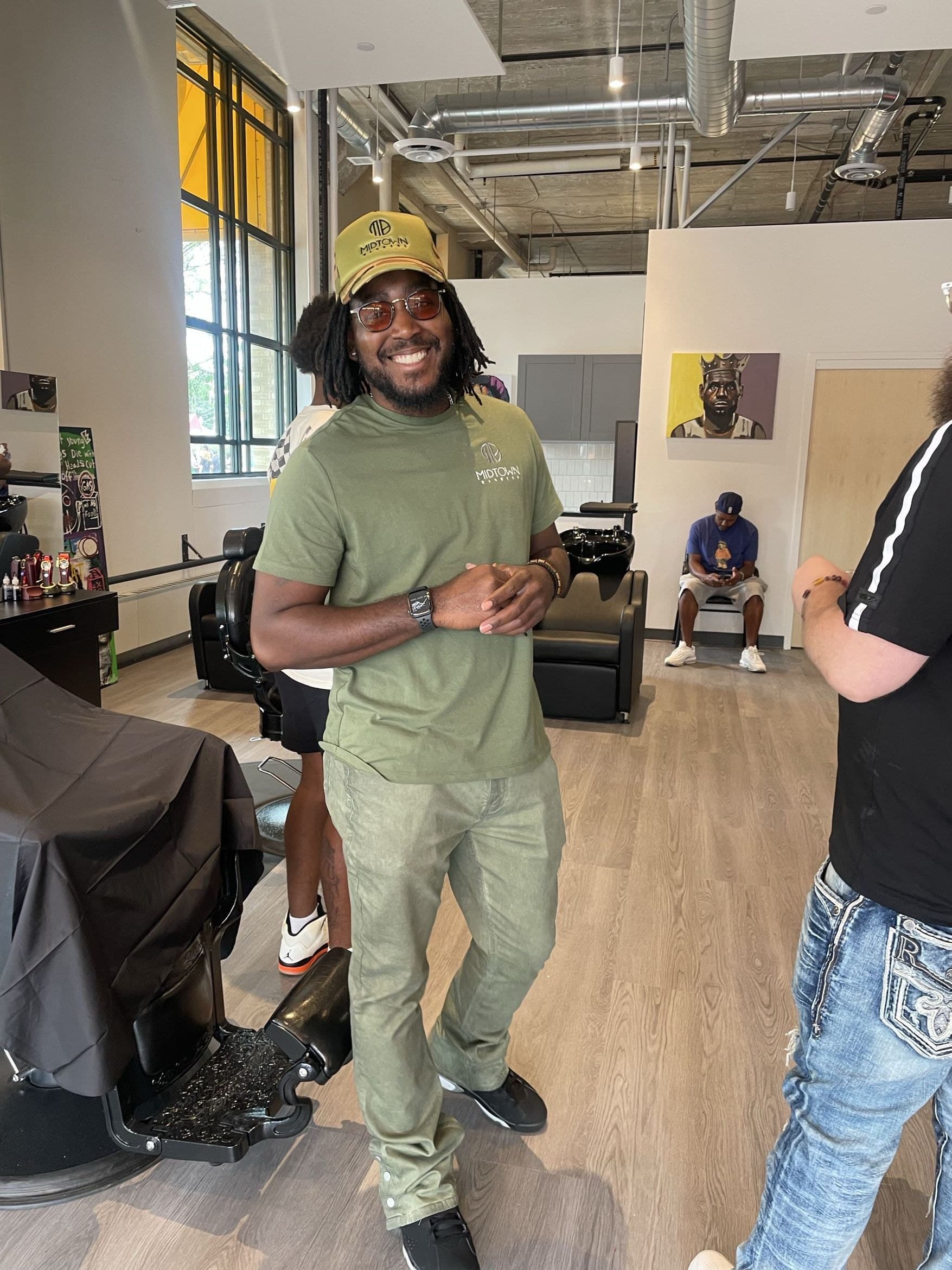 Midtown Barbers chair work