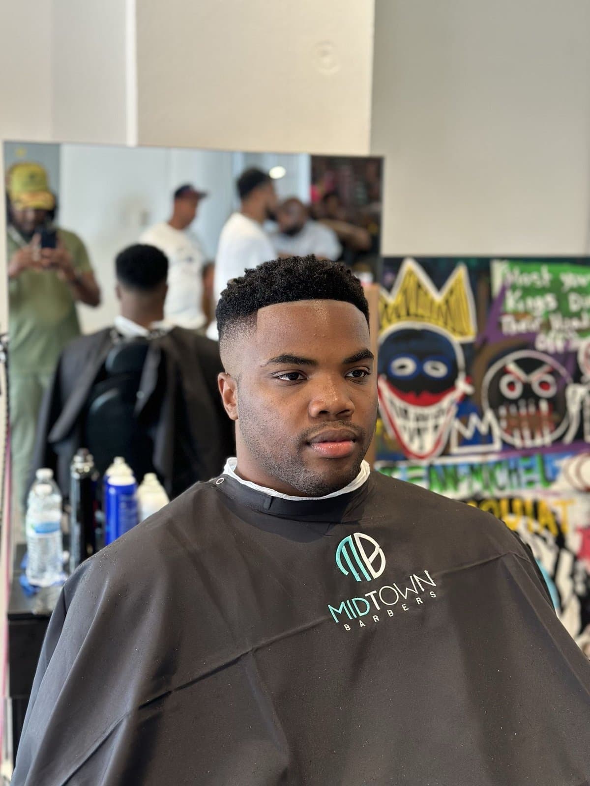 Midtown Barbers fade transition