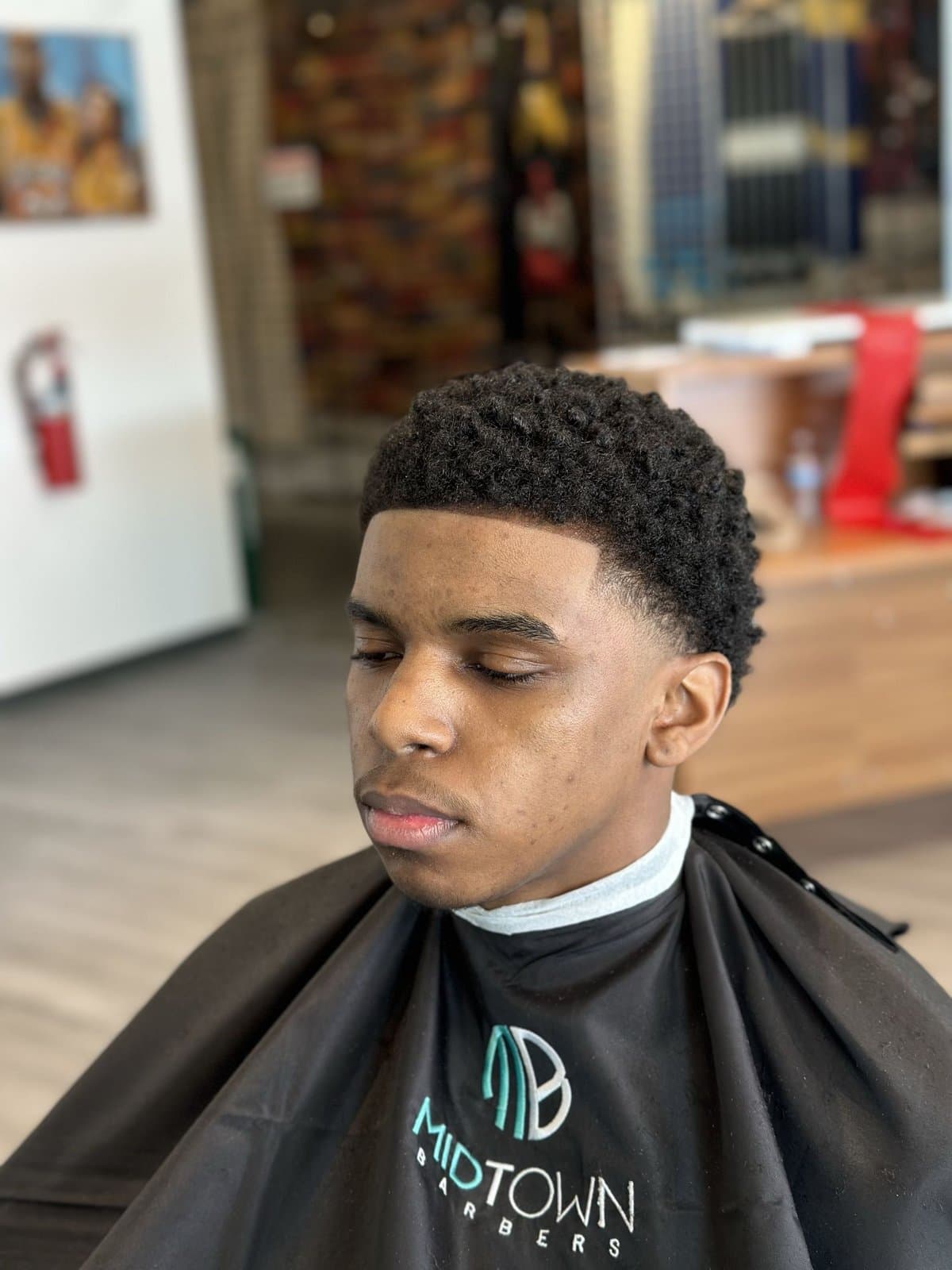 Midtown Barbers finished silhouette