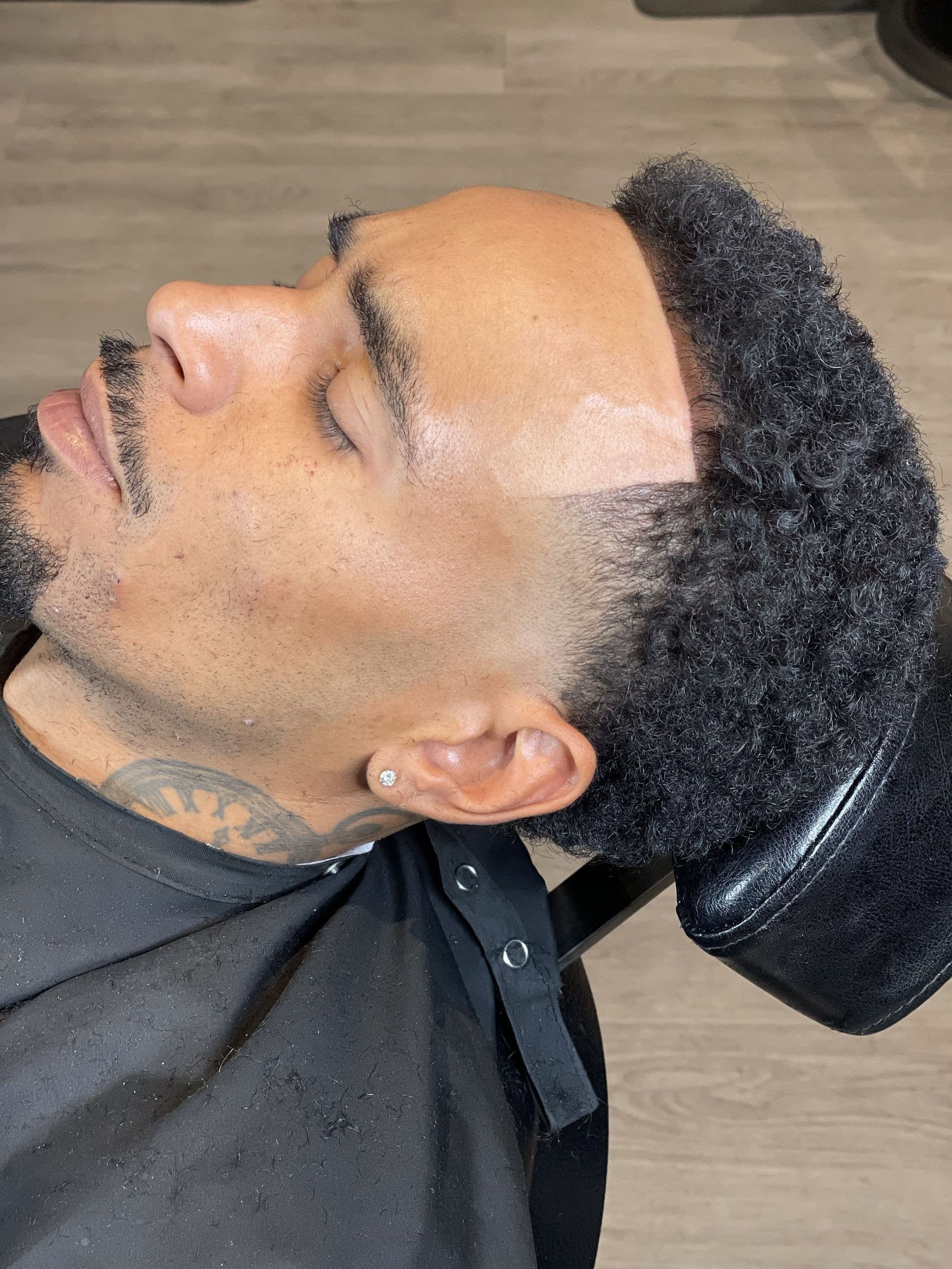 Precision high-top fade and sharp lineup from Midtown Barbers